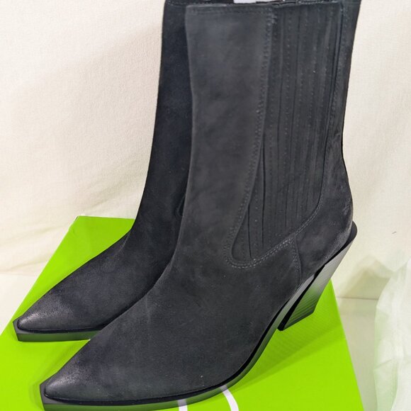 Sam Edelman Black Suede Boots - Picture 4 of 5